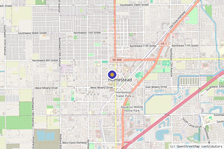 Map showing the location of Face and Body by Luzma in Homestead, FL
