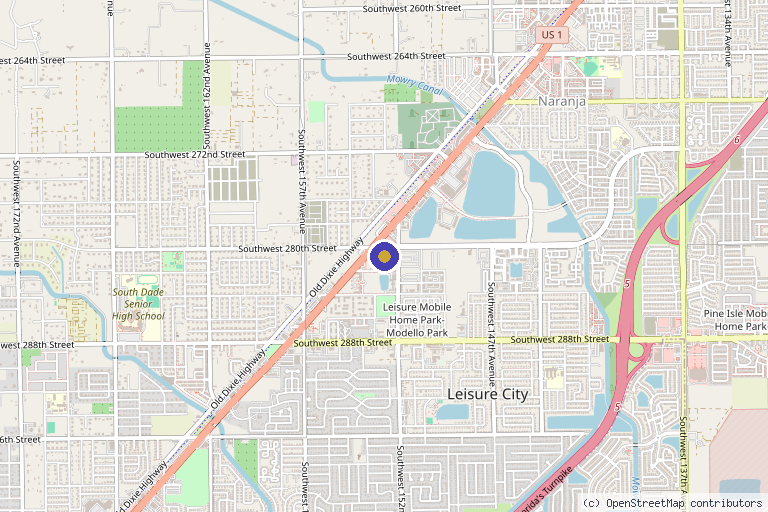 Map showing the location of Health & Beauty Medspa in Homestead, FL