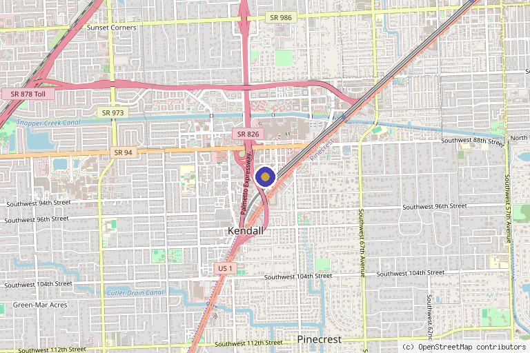 Map showing the location of Global Stem Cells Group in Miami, FL