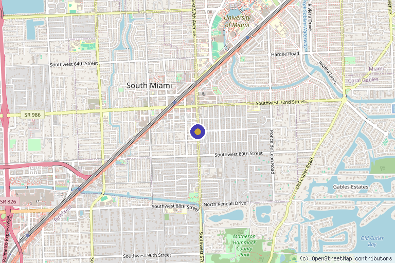 Map showing the location of Stem Cell Therapy Institute in Miami, FL