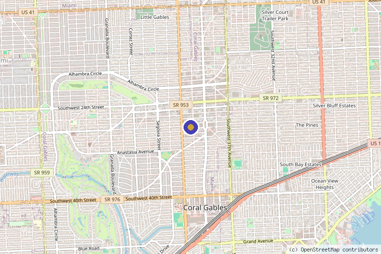 Map showing the location of Drip Wellness - Concierge IV Therapy & Functional Medicine in Miami, FL