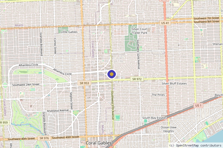 Map showing the location of National Stem Cell Clinic in Hialeah, FL