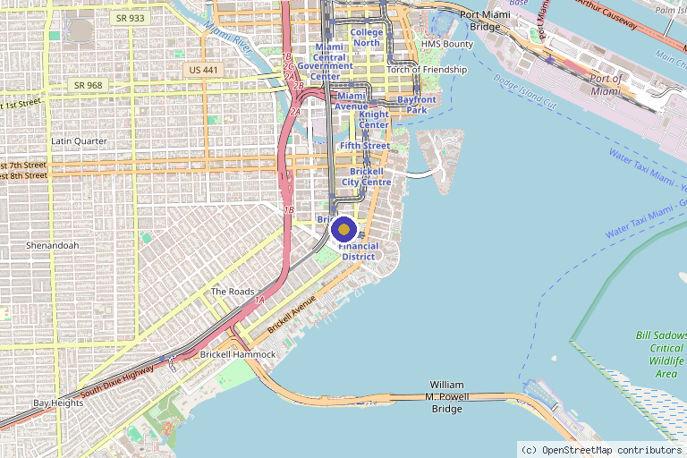 Map showing the location of NEXSIS BioHealth | Stem Cell & Regenerative Medicine Miami in Miami, FL