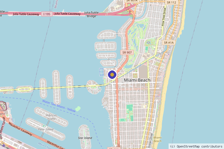 Map showing the location of VIIV WELLNESS HAUS in Miami Beach, FL