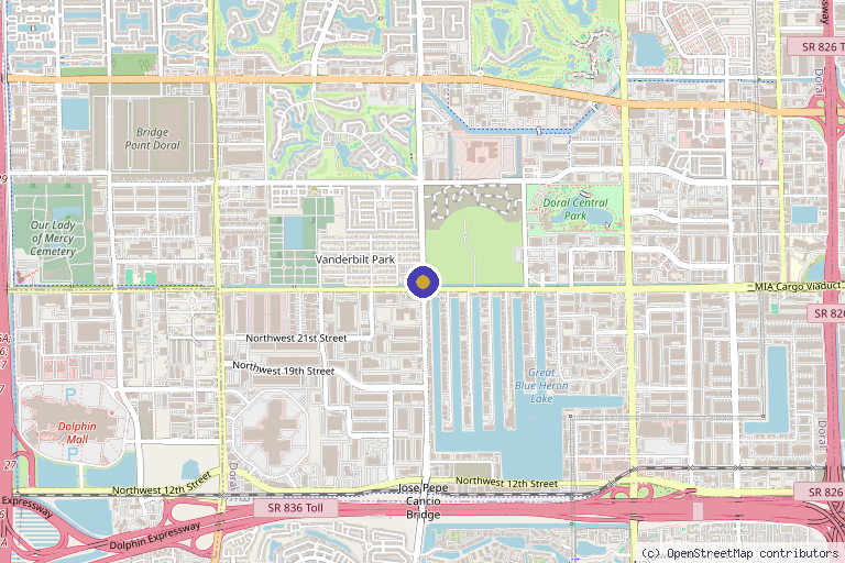 Map showing the location of Neomedicine Institute in Hialeah, FL