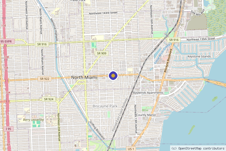 Map showing the location of The Regenerative Medicine in Miami, FL