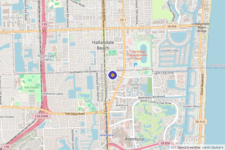 Map showing the location of Springs Rejuvenation in Hialeah, FL