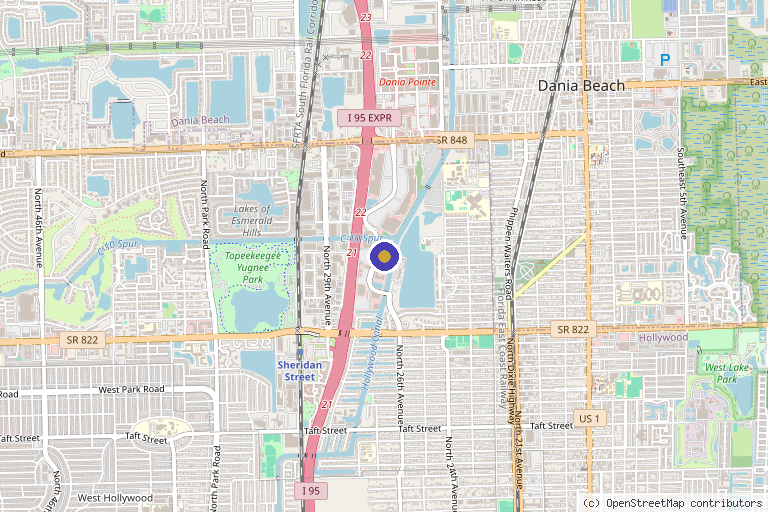 Map showing the location of RejuLi Medical Spa / Aesthetic Medicine in Hollywood, FL