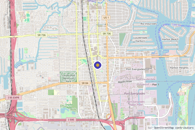 Map showing the location of Medical Anti-Aging in Fort Lauderdale, FL