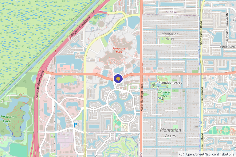 Map showing the location of Academy of Regenerative Practices in Hollywood, FL