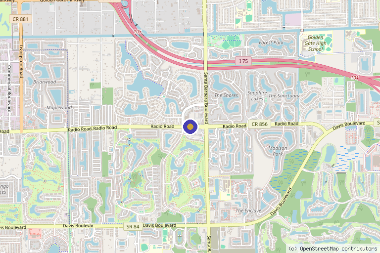 Map showing the location of Regenerative Medicine Doctors of Florida in Cape Coral, FL