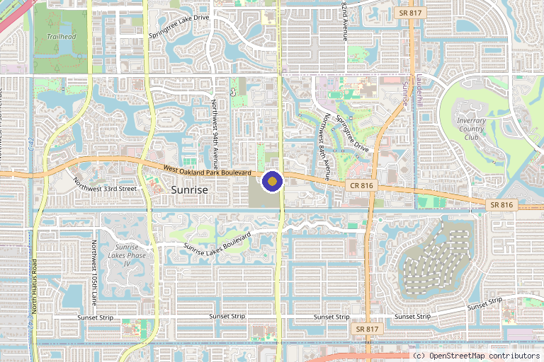 Map showing the location of NABEEL KOUKA, MD, DO, MBA, MPH in Sunrise, FL