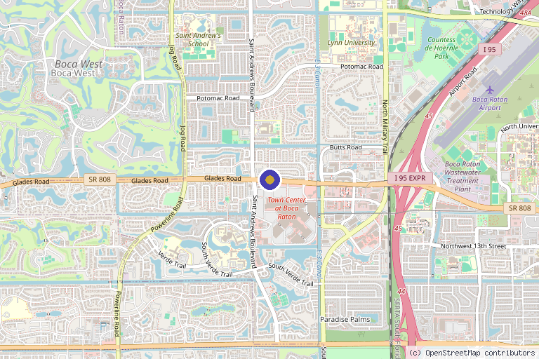 Map showing the location of Florida Regenerative Health Centers in Jacksonville, FL