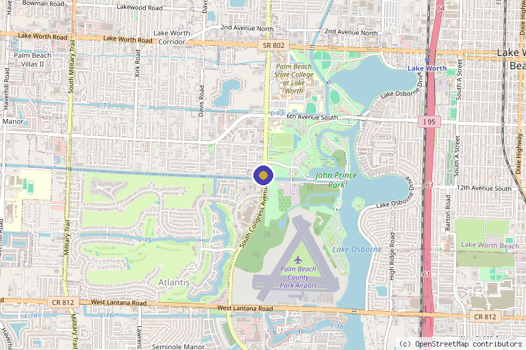 Map showing the location of Stem Cell Centers of the Palm Beaches in Port St. Lucie, FL