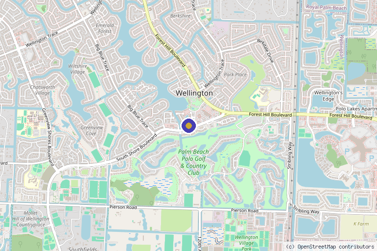 Map showing the location of BIOMEDEX AND WELLNESS in Wellington, FL