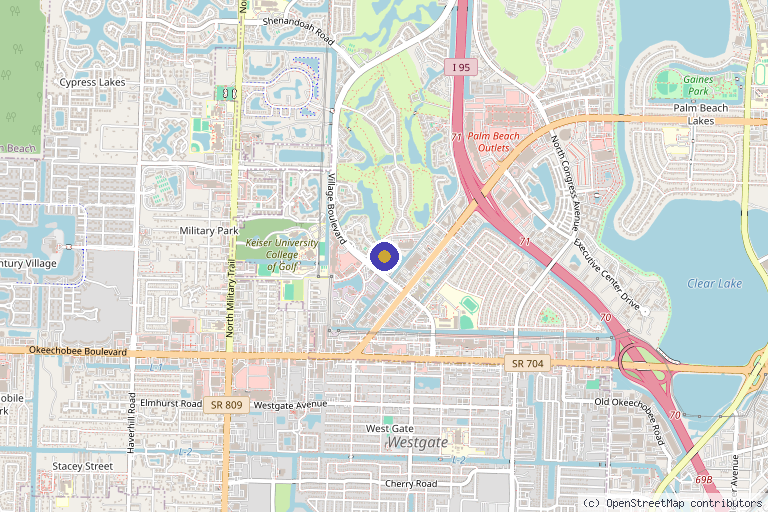 Map showing the location of Renew You Palm Beach in West Palm Beach, FL