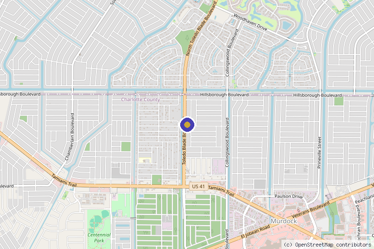 Map showing the location of ARISE Integrative Wellness in Port Charlotte, FL