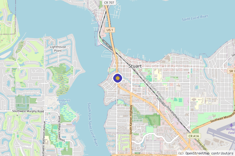 Map showing the location of Stem Cell & PRP Performance in Port St. Lucie, FL