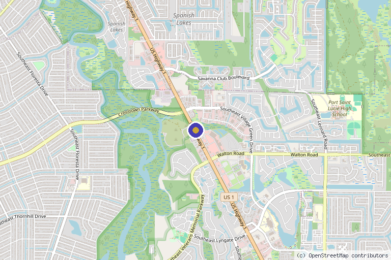 Map showing the location of Sejour Medical Aesthetics - Port St Lucie in Port St. Lucie, FL