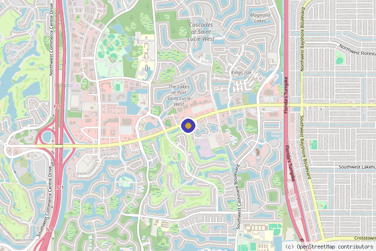 Map showing the location of Refresh - Aesthetics & Wellness in Port St. Lucie, FL