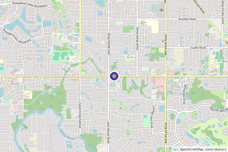 Map showing the location of Brandon Stem Cell Clinic in Tampa, FL