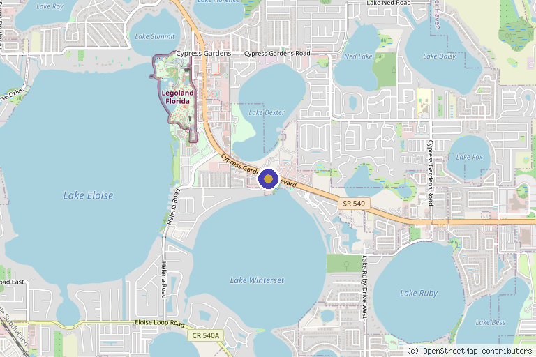 Map showing the location of Haven Health in Winter Haven, FL