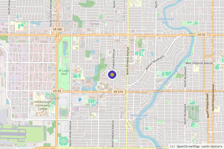 Map showing the location of DR2SPINE - Concierge Pain Management and Regenerative Medicine in Tampa, FL