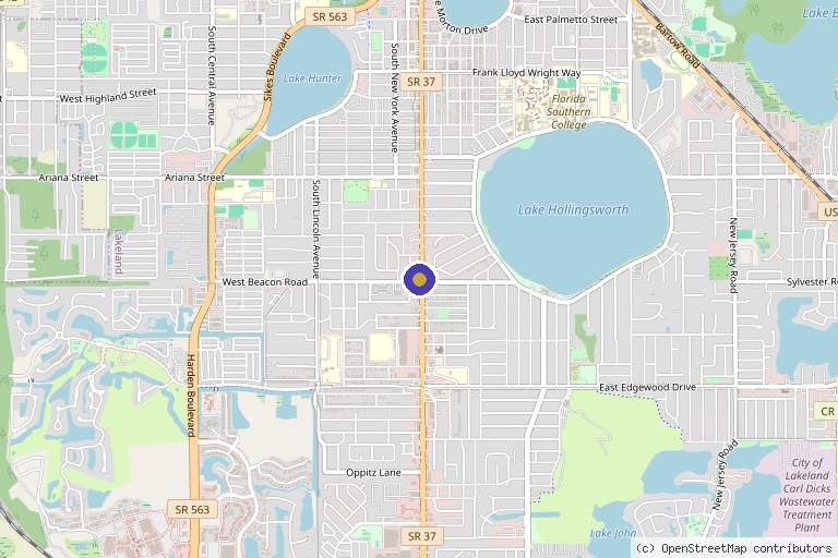 Map showing the location of Viva Vitality in Lakeland, FL