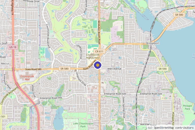 Map showing the location of Revive Medical Spa LLC. in Clearwater, FL