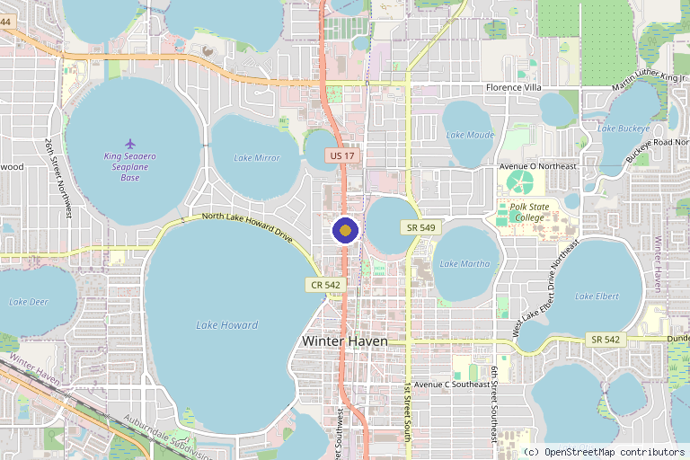 Map showing the location of Regenerative Medicine of Central Florida in Lakeland, FL