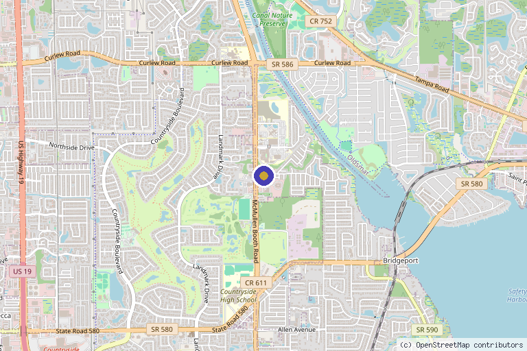 Map showing the location of Synergistiq Wellness - Clearwater in Clearwater, FL