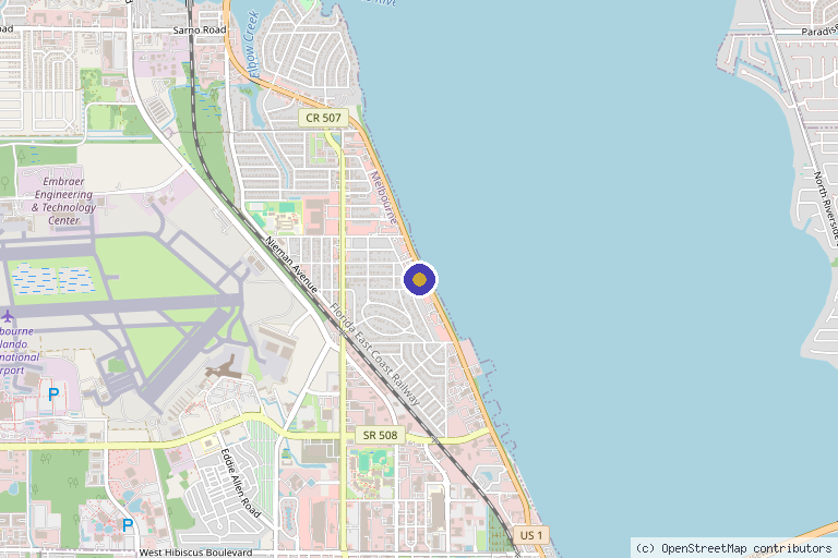 Map showing the location of TAO Medical Spa in Melbourne, FL
