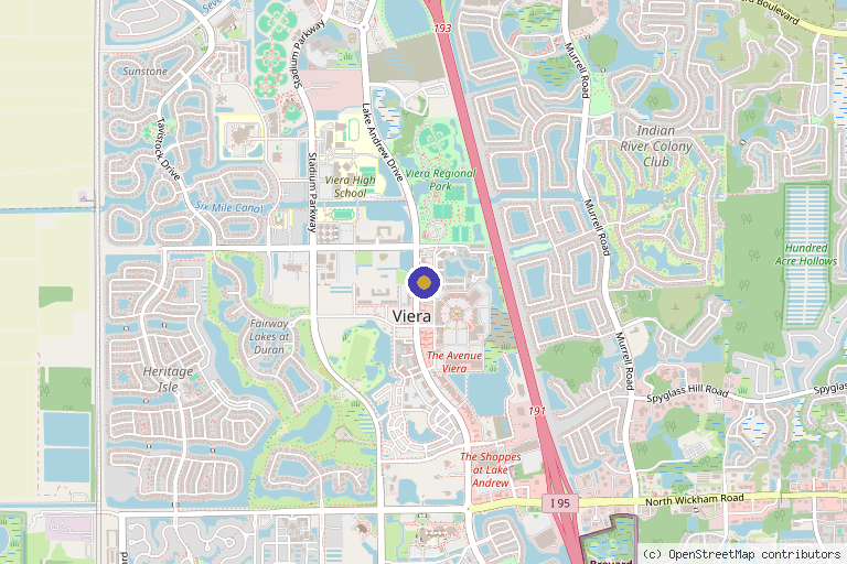 Map showing the location of Relive Viera in Melbourne, FL