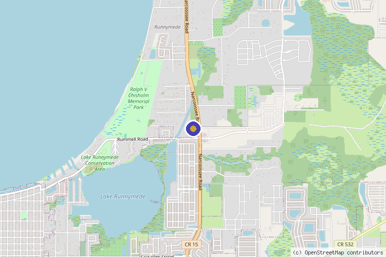 Map showing the location of Internal Medicine & Aesthetics by Dr Romero in St Cloud, FL