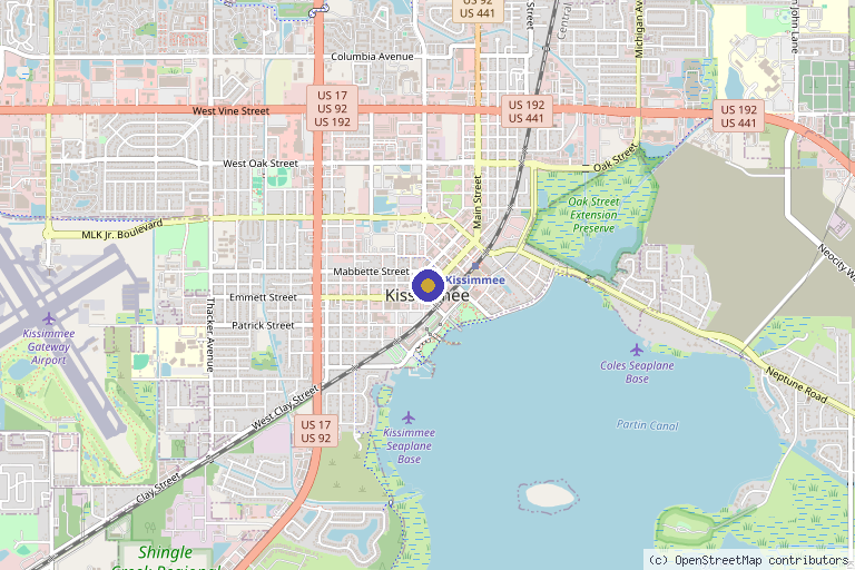 Map showing the location of Everwell Luxe in Kissimmee, FL