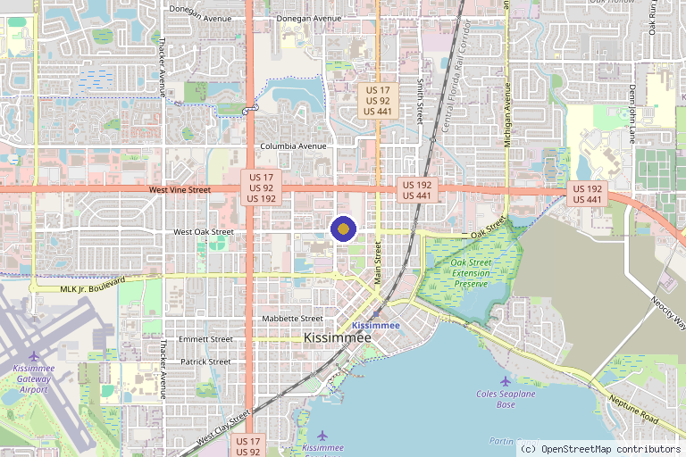 Map showing the location of Physur Health and Wellness│Colon Hydrotherapy in Kissimmee, FL