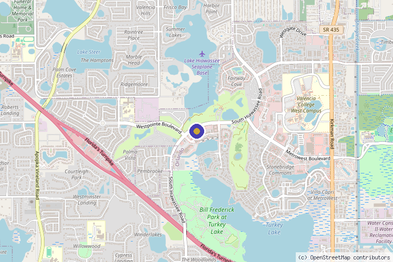 Map showing the location of PrimeCell Regenerative & Aesthetic Medicine in Orlando, FL