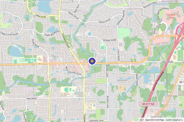 Map showing the location of Vinmed in Orlando, FL