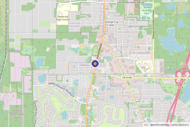 Map showing the location of Rejuvenation Care Clinic of Central Florida, LLC in Orange City, FL