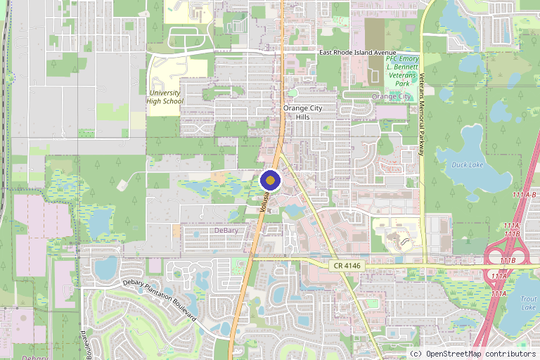 Map showing the location of Wellspring Regenerative Medicine in Palm Coast, FL