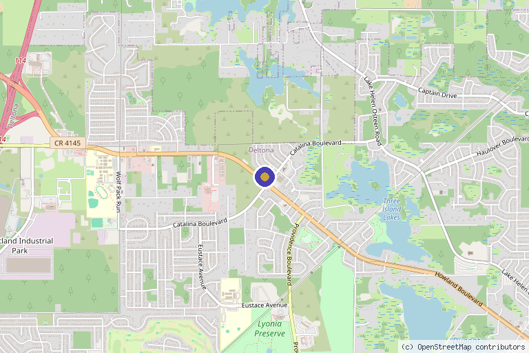 Map showing the location of Momentum Medical Of Deltona in Deltona, FL