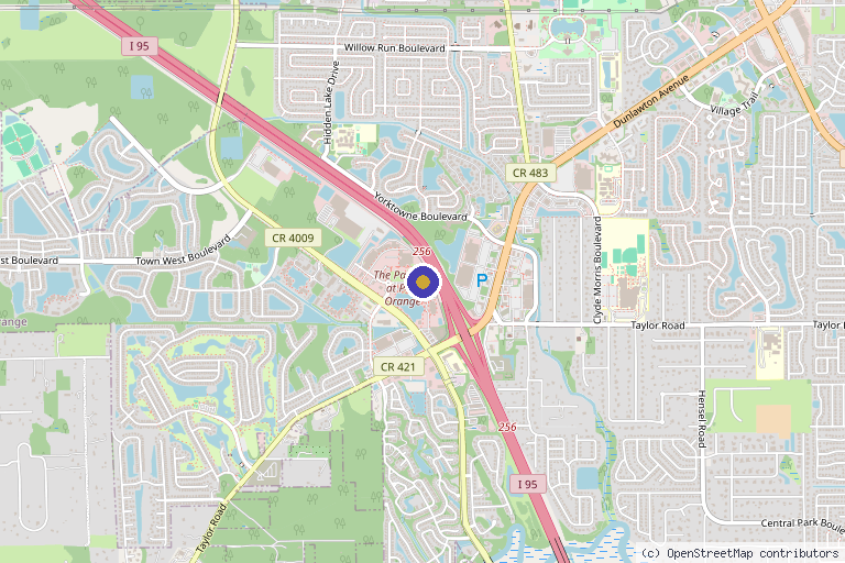 Map showing the location of Dr Marco Barusco in Port Orange, FL