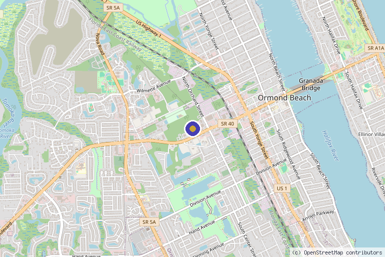 Map showing the location of Stellar Performance Medical | Weight Loss & Hormone Specialists in Ormond Beach, FL