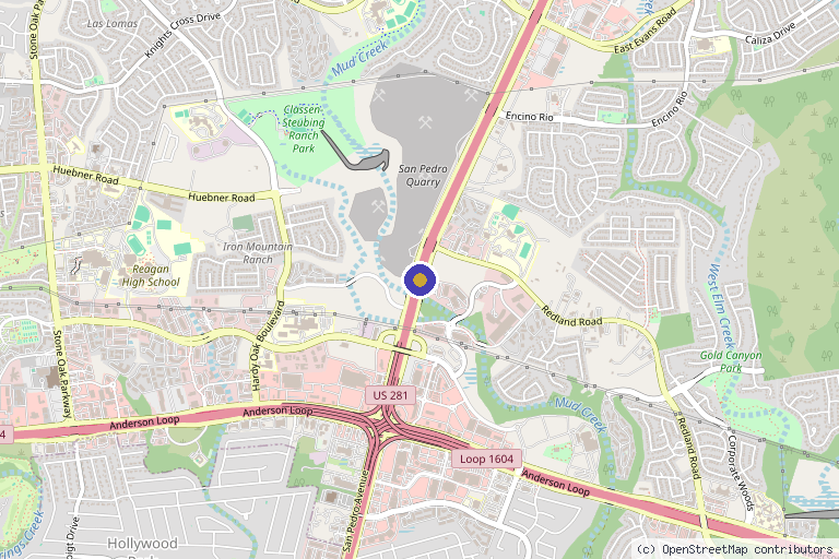 Map showing the location of Ephraim Brenman, D.O. – Pain & Regenerative Medicine Physician in San Antonio, TX