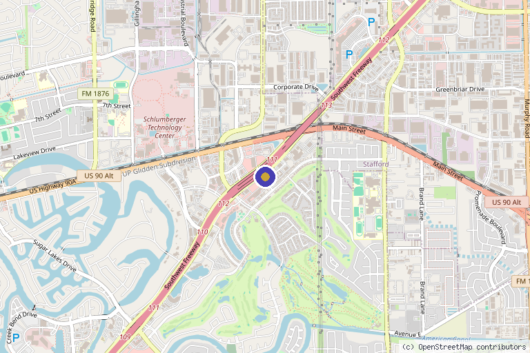 Map showing the location of BotoxRN in Sugar Land, TX