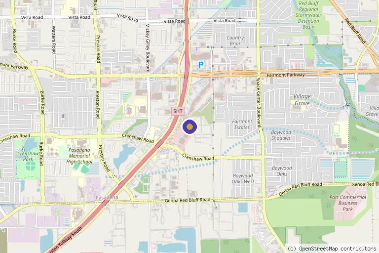 Map showing the location of Jane Jude Beauty in Pasadena, TX