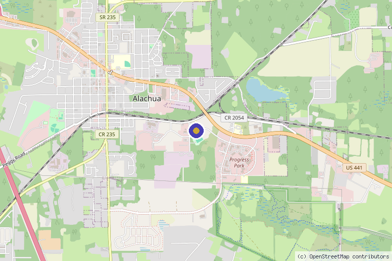 Map showing the location of Neobiosis in Gainesville, FL