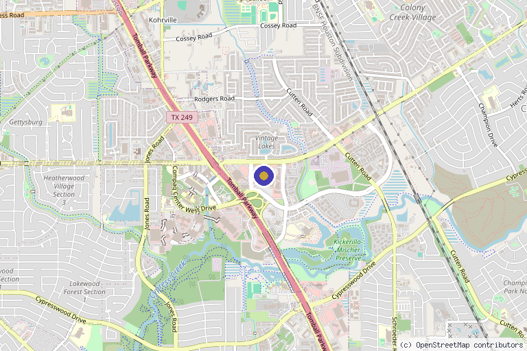 Map showing the location of Huemn | Hyperbaric Oxygen Therapy | Peptides | Weight loss in Houston, TX