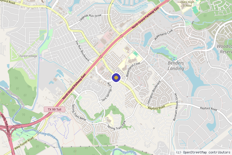 Map showing the location of Regenerative Revival in Houston, TX
