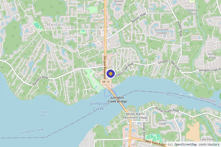 Map showing the location of Kapriz Medical Spa in Jacksonville, FL
